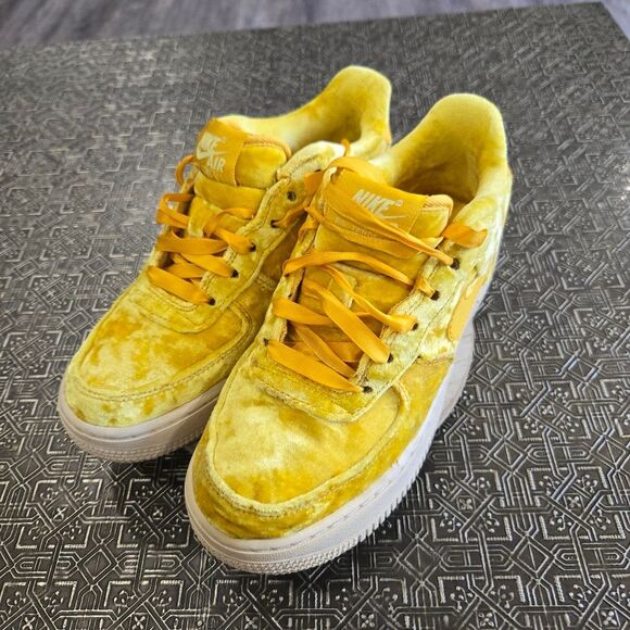 🐢 Nike Air Force 1 LV8 GS 'Mineral Gold' Size 4Y Great Shape! - Picture 9 of 13